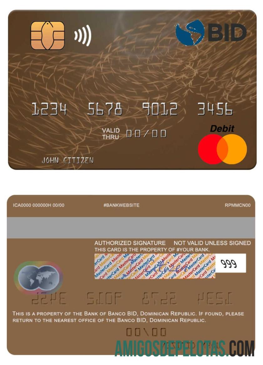 República Dominicana Banco BID Mastercard baixar para verificação